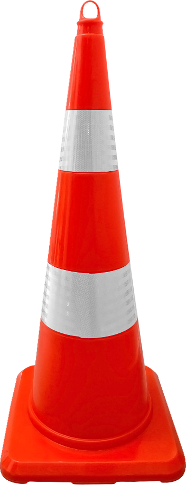 PVC Trafik Konisi 90 cm Çift Reflektifli Trafik Dubası - Image 1