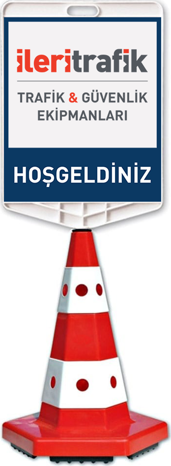Şirkete Özel Logo + Klasik Kedi Gözlü Trafik Konisi - Image 1