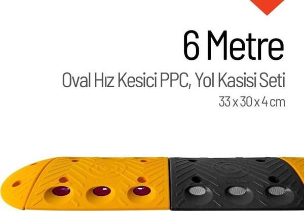 Oval Hız Kesici PPC Set, Yol Kasisi 6 Metre - Image 1