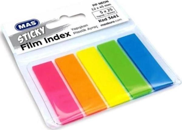 Mas 3661 Film İndeks 12*45 Dörtgen 5 Renk 25 Yp - Image 1