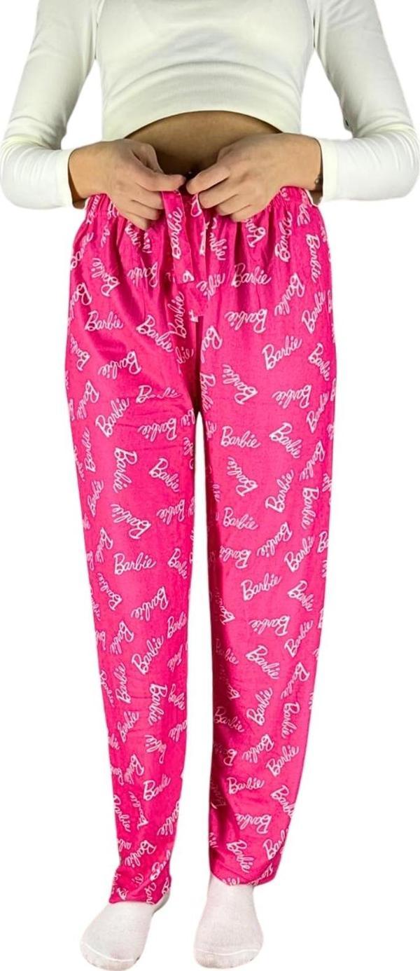 Dreamy Soft Kadife Dokulu Desenli Süet Pijama Altı Pantolon - Image 1