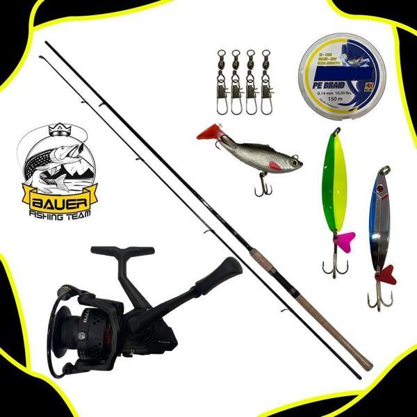 Bauer Air Light 3000 Daiko 210 Cm 10-40 Gr Spin Olta Takımı Seti - Image 1