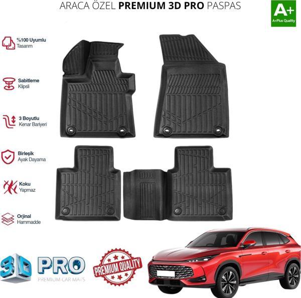 MG HS TURBO HYBRİD ARACA ÖZEL 3D PASPAS 2024 2025 2026 - Image 1