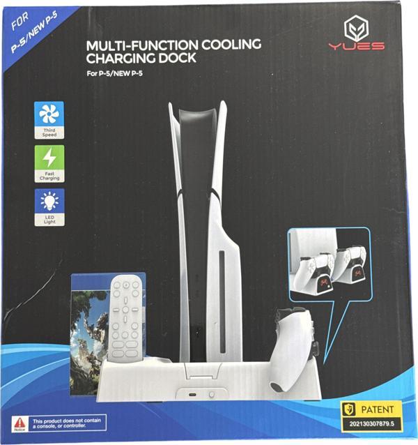YUES Ps5 Fonksiyonel Stand Ps5 Slim Fanlı Stand Ps5 Şarj Standı Oyun Standı - Image 1