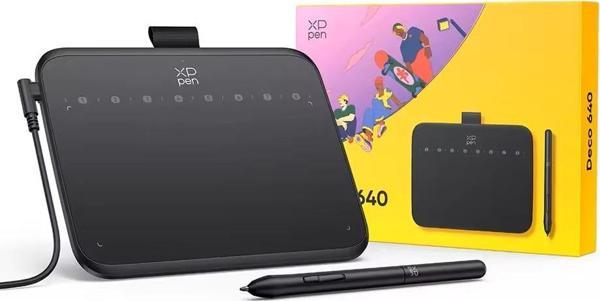 XP-Pen Deco 640 Grafik Tablet 16K 8 Tuş 60° Eğim OSU Android/Windows/Mac - Image 1