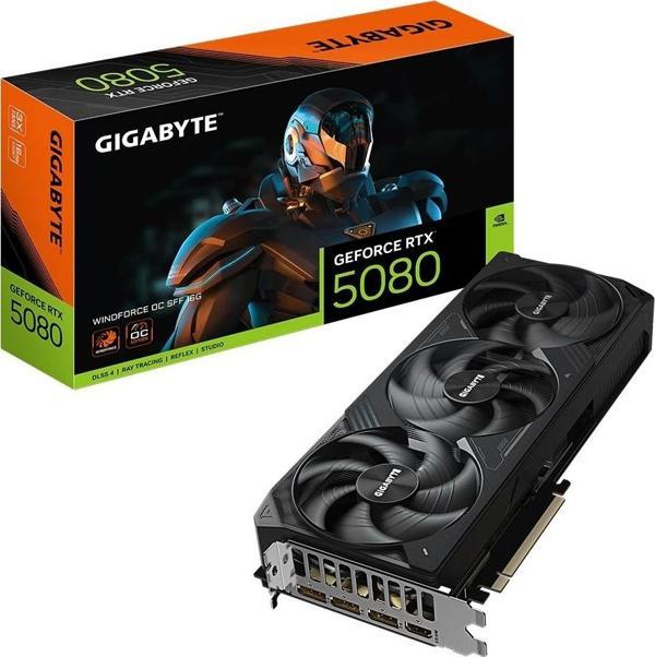 Gigabyte GeForce RTX 5080 Windforce OC SFF 16GB DLSS 4 256 Bit GDDR7 Ekran Kartı - Image 1