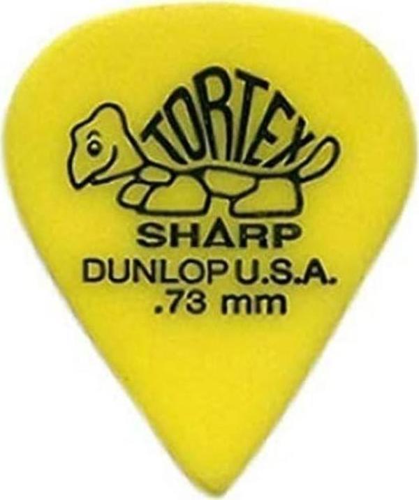 JİM DUNLOP 412P.73 TORTEX SHARP .73 MM SARI PENA - Image 1