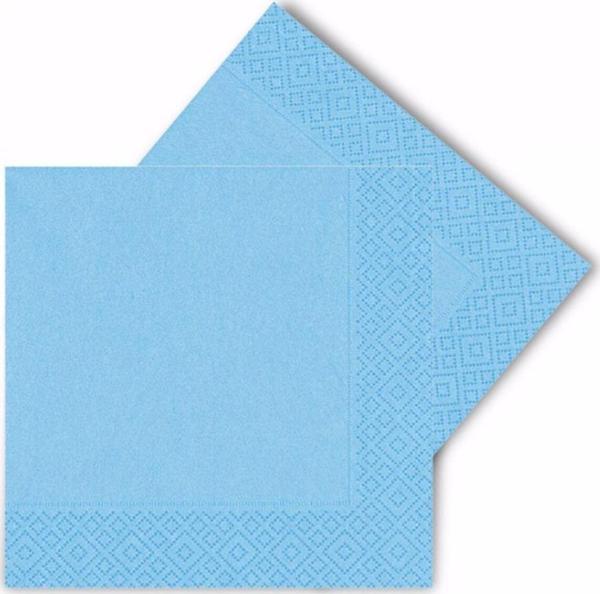 Parti Station Mavi Renkli Kağıt Peçete 20'Li Mavi Renk 33X33 - Image 1