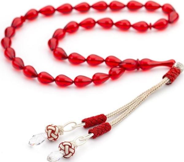 Gözyaşı 2'li Kazaz Püskül Ateş Kehribar Tesbih - Image 1