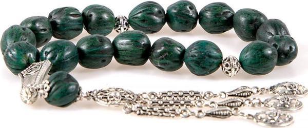 Özel Tasarım Yeşil Renk 3'lü Püskül Andız Tesbih - Image 1