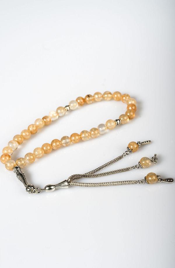 8MM Küre Sitrin Taşı Taşı Tesbih - Image 1