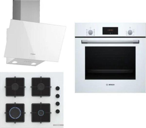 Bosch HBF512BW1T - POP6C2P30O - DWK63PJ20T 3'lü Beyaz Ankastre Set 298 - Image 1