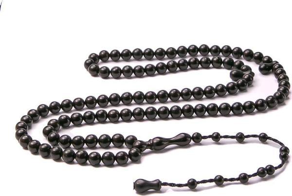Siyah Renk Orta Boy 99'luk Kuka Namaz Tesbihi - Image 1
