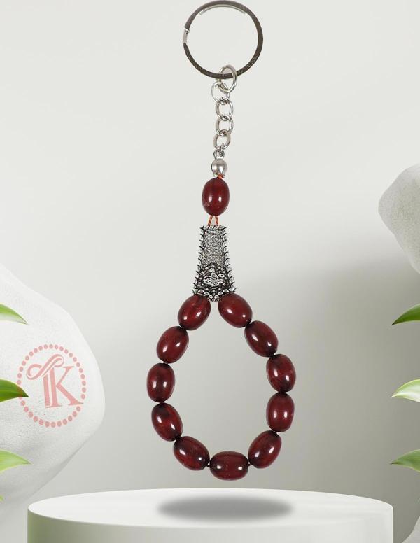 Koyu Bordo Tesbih Anahtarlık - Image 1
