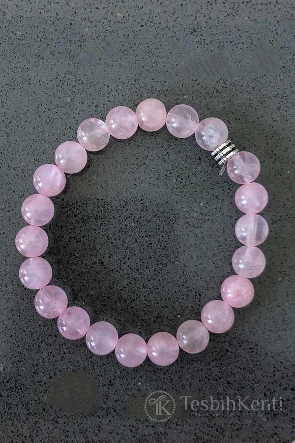 Açık Pembe Kuvars Taşı Bileklik - Image 1