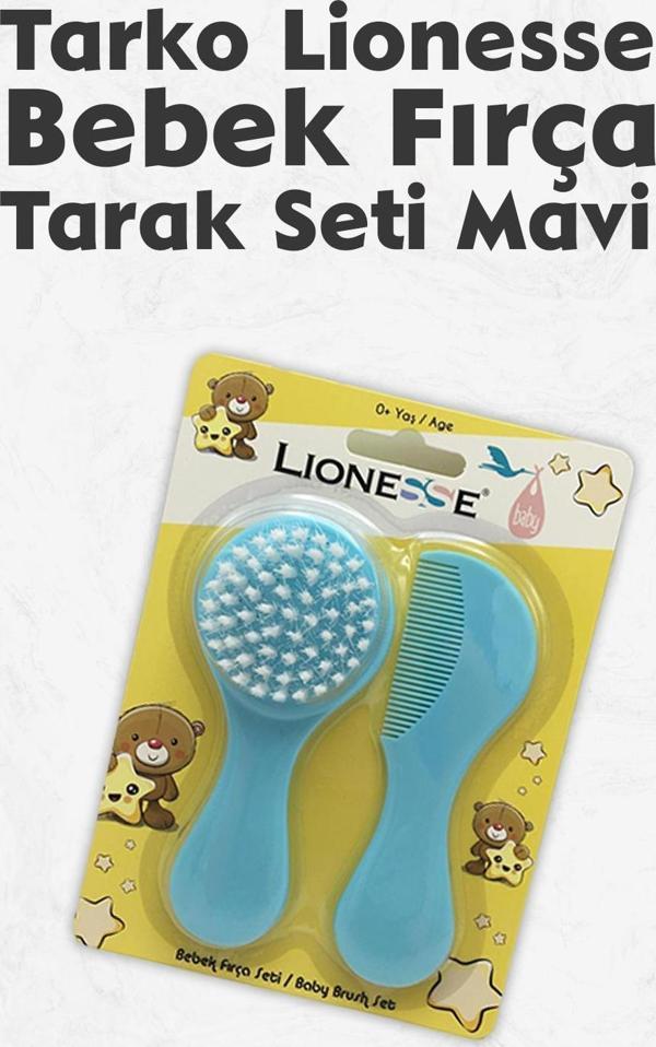Tarko Lionesse Fırça Tarak Seti - Mavi - Image 1