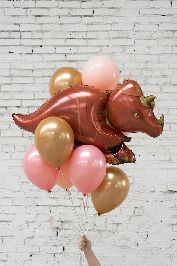 Parti Station Dinozor Konsept Kahverengi Dinozor Balon Set Dinosaur Balloon Birthday Party Set - Image 1