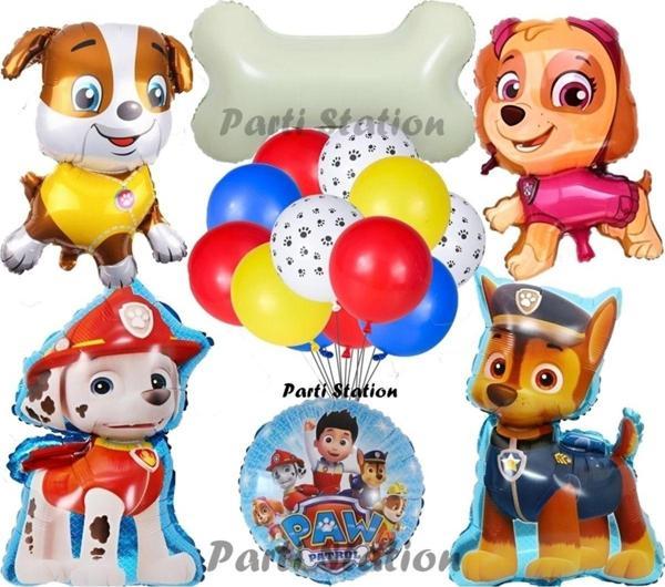Parti Station Paw Patrol Balon Set Paw Petrol Marshall Chase Skye Rubble Doğum Günü Parti Folyo Balon Seti - Image 1
