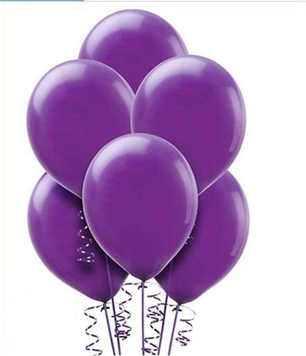 Parti Station Mor Metalik Balon 10'Lu - Image 1