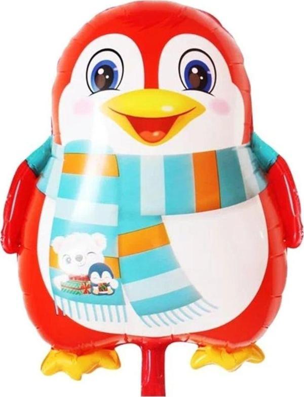 Parti Station Penguen Folyo Balon Sevimli Penguen Konsept Doğum Günü Folyo Balon 1 Adet - Image 1