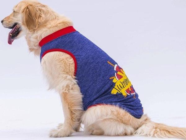 Pawstar Navy Blue Summer Time Büyük T-shirt 4XLarge  47X55X72 CM - Image 1