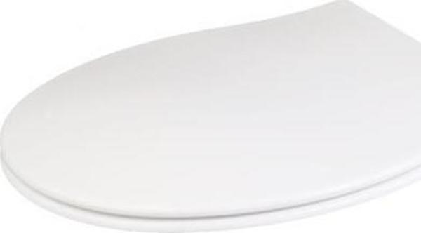Çelk Ayna Amortisörlü Yavaş Kapanır Oval Klozet Kapağı Metal Montaj Vidalı-716 - Image 1