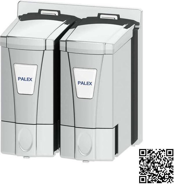 Palex İkili Mini Sıvı Sabun Dispenseri Krom 250CCX2AD-3564-3-K - Image 1