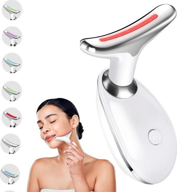 BUFFER® 7 Farklı Işık Modlu Titreşimli Boyun Ve Yüz Ems Güzellik Cihazı - Image 1