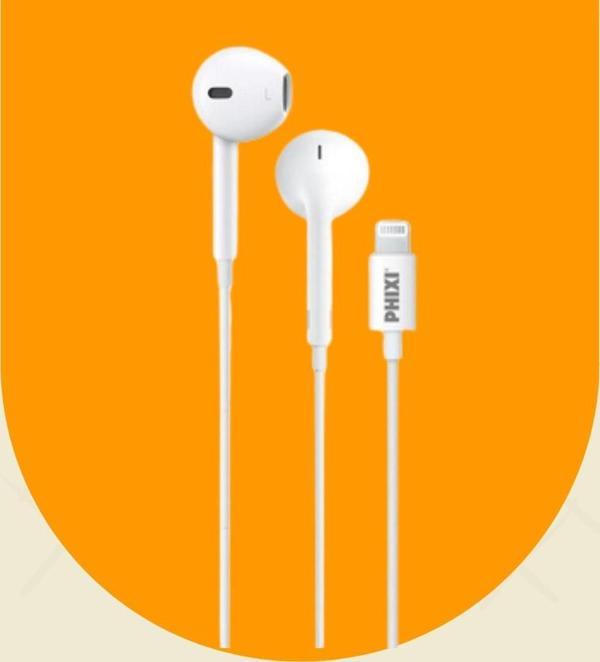 Phixi Basic BL-i7 Mikrofonlu Lightning Girişli Kulaklık - Bluetooth Destekli, Güçlendirilmiş Kablo,  - Image 1