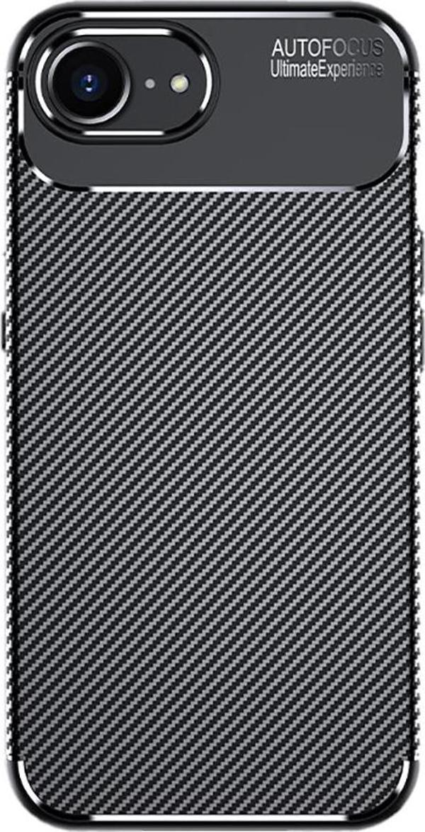 iPhone 16E Kılıf Negro Karbon Tasarım Silikon Kılıf - Image 1