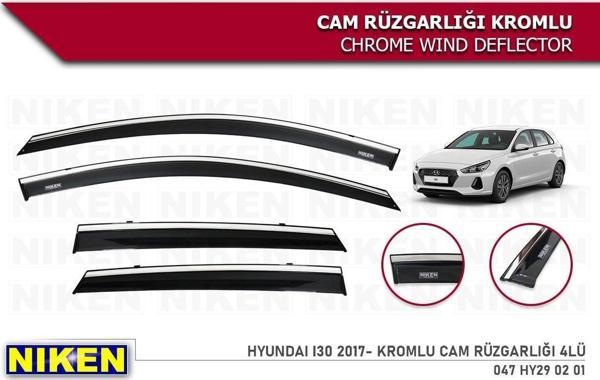 Hyundai i30 Kromlu Cam Rüzgarlığı Niken 2017+ - Image 1