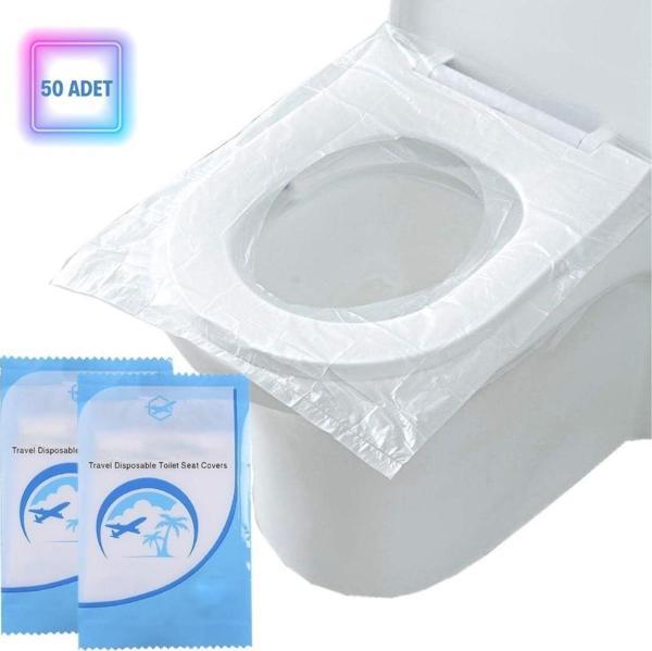 BUFFER® 50 Adet Kullan At Pratik Kullanımlı Hijyenik Klozet Kapağı Poşeti - Image 1