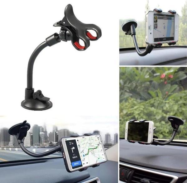  BUFFER® Akrobat Cama Sabitlenen Güçlü Vakumlu 360 Derece Dönen Tüm Modellere Uyan Oto Telefon Tutuc - Image 1