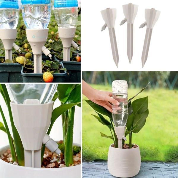 BUFFER® Ayarlanabilir Akış Hızına Sahip Damlama Sulama Çivileri 3lü Otomatik Bitki Sulama Aparatı Tü - Image 1