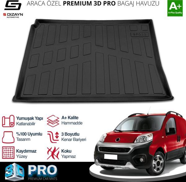 S-Dizayn Fiat Fiorino 3D Pro Bagaj Havuzu 2008-2016 A+ Kalite - Image 1