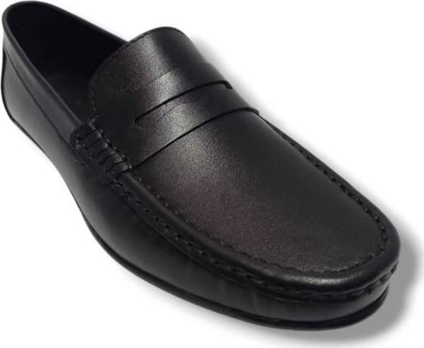 Cakgo 324-25 Hakiki Deri Fiyonklu Loafer Erkek Ayakkabı - Image 1