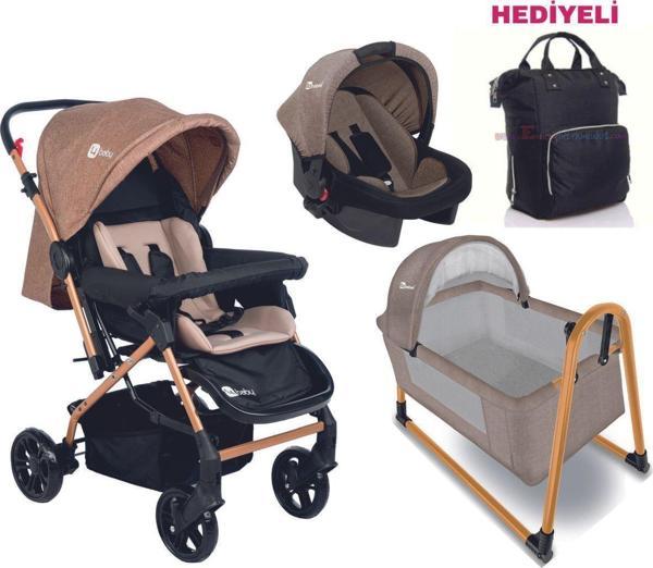 4 Baby Olimpus Çift Yön Bebek Arabası Puset Taşıma Çanta Seti - Image 1