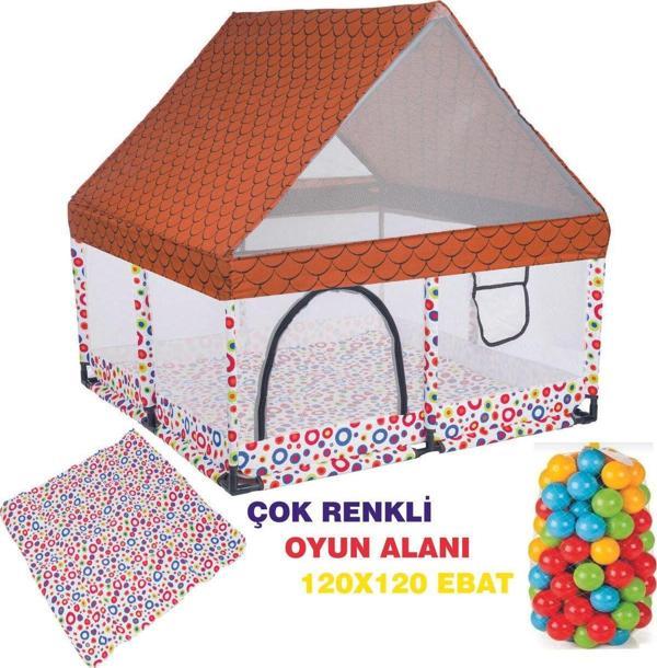 Lia Bebek Lia Bebek Icon Koruycu Bebek Ve Çocuk Oyun Alanı Çatılı 120X120 Ebat - Image 1