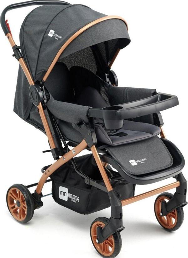Lia Bebek Life Gold Antrasit Çift Yön Bebek Arabası & Puset & Taşıma - Image 1