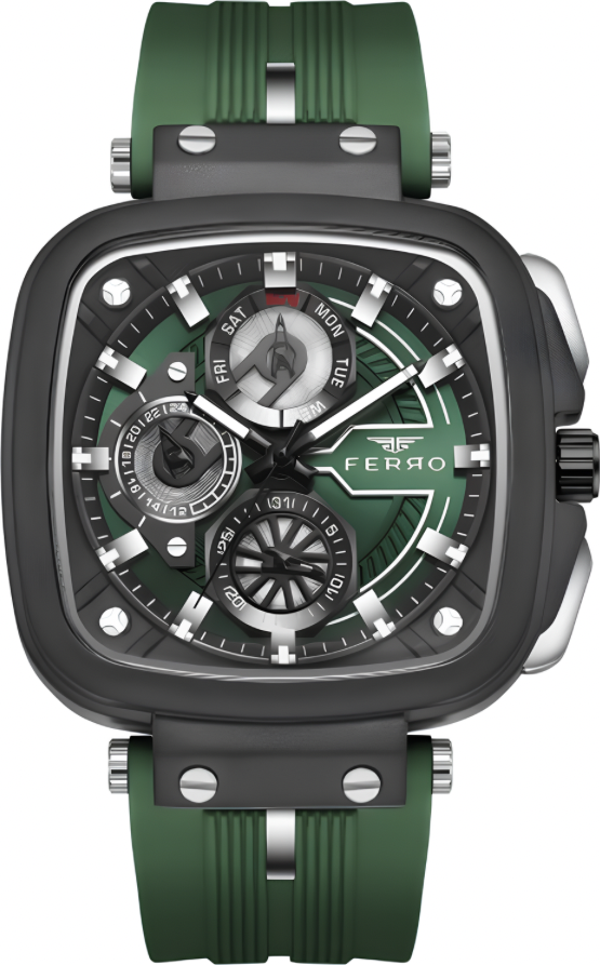 FERRO FM31352D-ZQ Slikon Kordon Erkek Kol Saati - Image 1