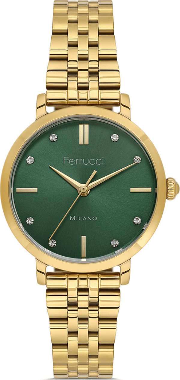 Ferrucci FER.03418M.05 Çelik Kordon Kadın Kol Saati - Image 1