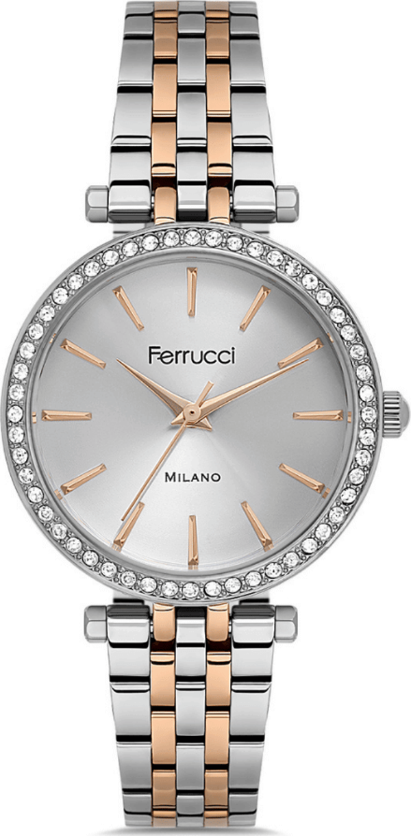 Ferrucci FER.03419M.05 Çelik Kordon Kadın Kol Saati - Image 1