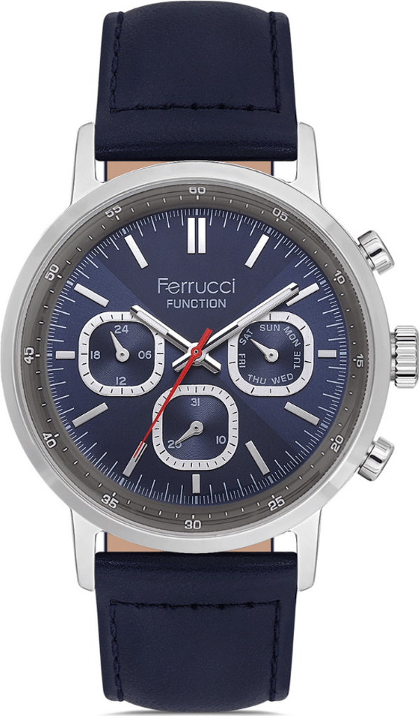 Ferrucci FER.03422K.02 Deri Kordon Erkek Kol Saati - Image 1