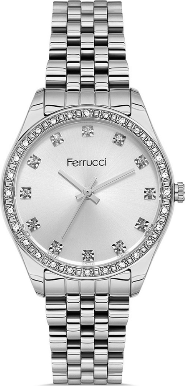 Ferrucci FER.12744M.01 Çelik Kordon Kadın Kol Saati - Image 1