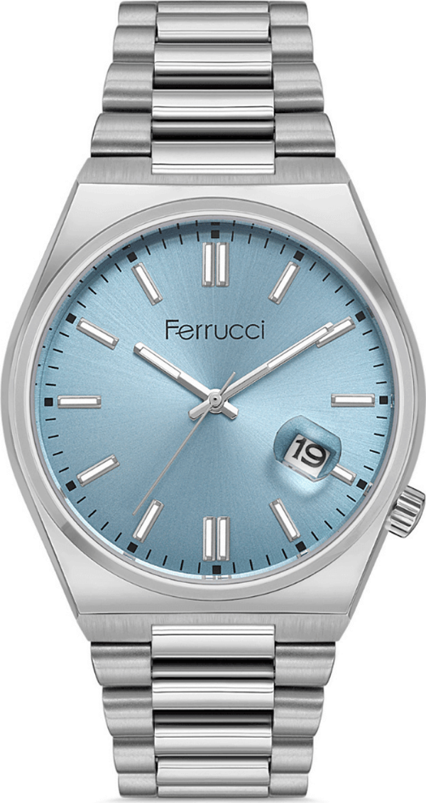 Ferrucci FER.03223M.03 Çelik Kordon Erkek Kol Saati - Image 1