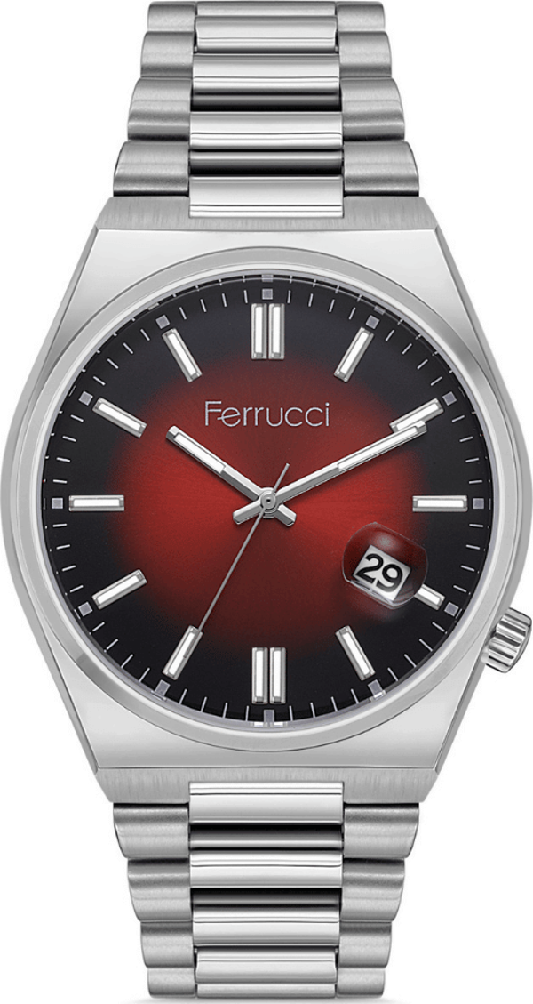 Ferrucci FER.03223M.08 Çelik Kordon Erkek Kol Saati - Image 1