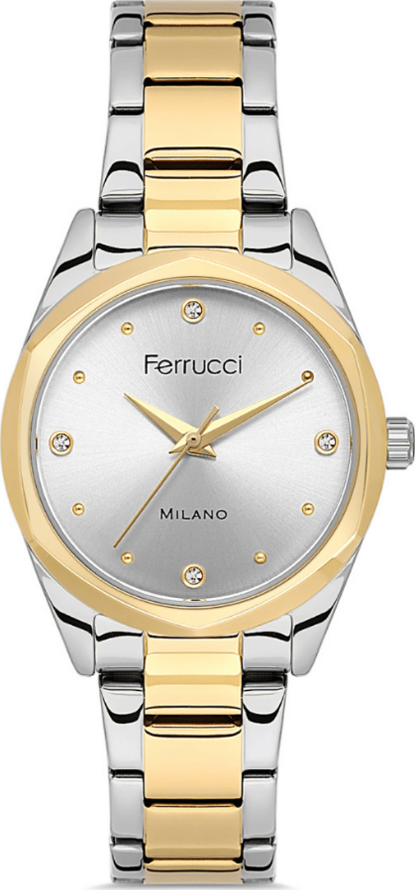 Ferrucci FER.03404M.06 Çelik Kordon Kadın Kol Saati - Image 1