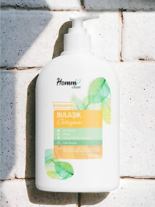 Homm Clean Bitkisel Konsantre Elde Yıkama Bulaşık Deterjanı 500 ML1 - Image 1