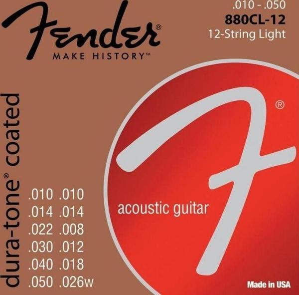 Fender Dura-Tone Coated 80/20 880CL-12 10-50 - Image 1
