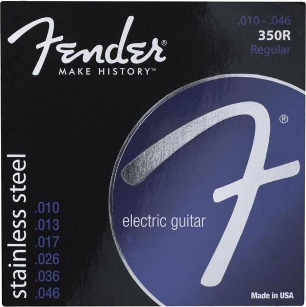 Fender Stainless 350s Stainless Steel Ball End 350R .010-.046 Elektro Gitar Teli - Image 1